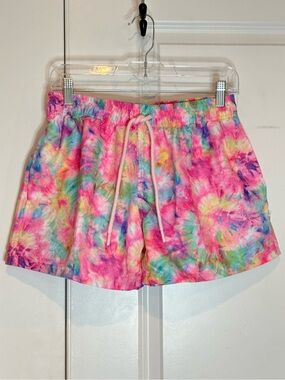NWT Posh Peanut Pink Tie Dye Swim Trunks S